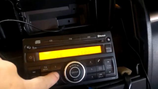 Ввод кода штатной магнитолы.Ниссан Тиида.mp4 смотреть онлайн