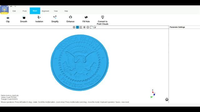 Processing Revopoint MINI Coin Scans With Revo Studio смотреть онлайн