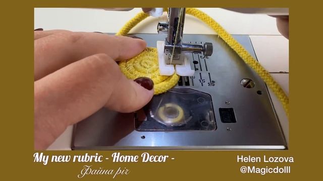 Cotton cord napkin. We sew placemat. How to start? Серветка з бавовняного шнура. Як почати? смотреть онлайн