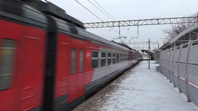 Электропоезд ЭД4М-0465 (ТЧ-7) скоростной пригородный поезд "РЭКС-экспресс" №7114 Москва - Раменское смотреть онлайн