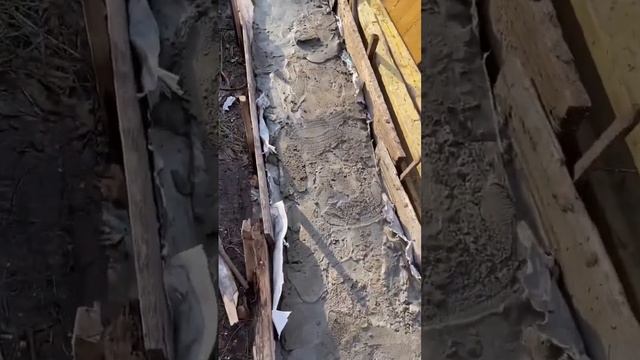 Залил на даче садовую дорожку из бетона и кирпичей. #дача #садоваядорожка #бетон смотреть онлайн