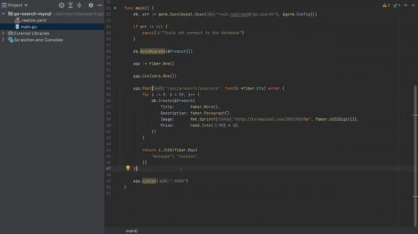 Golang Rest API - Pagination, Search & Sorting using MySQL