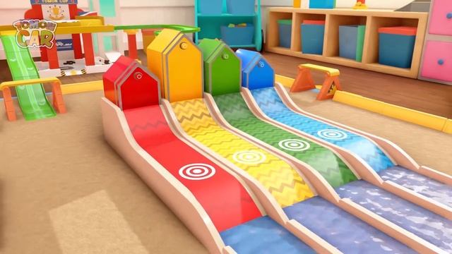 Learn Colors and Numbers play | Compilation 1hour Kids Songs Educational for Kids Tomoncar World смотреть онлайн