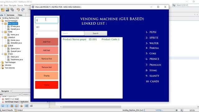 Vending Machine GUI Based (BASED ON :STACK QUEUE BINARY SEARCH TREE ) смотреть онлайн