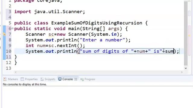 Find sum of digits of a number using recursion by java Temple смотреть онлайн