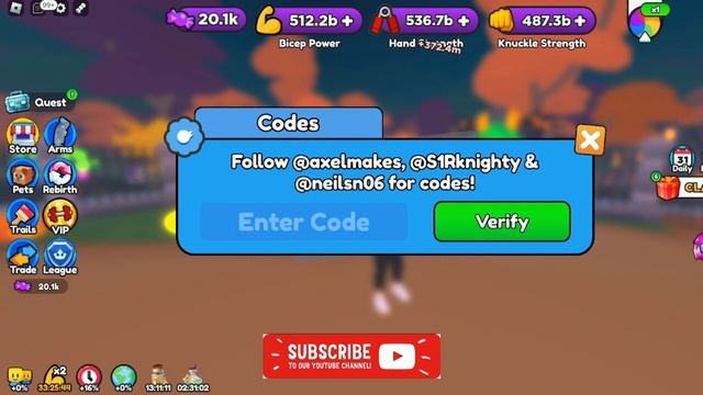 *AWESOME* HALLOWEEN UPDATE ARM WRESTLE SIMULATOR CODES 2023 - ROBLOX ARM WRESTLING SIMULATOR смотреть онлайн