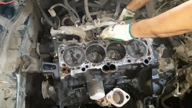 Ремонт двигателя 4A-FE Toyota Corolla AE100 смотреть онлайн