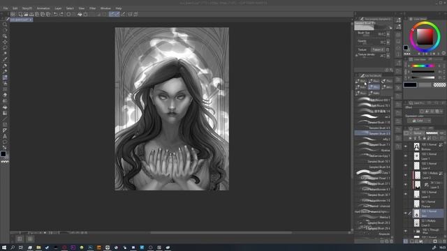 SPEEDPAINT Melissa | Commission (Clip Studio Paint | Photoshop CC) смотреть онлайн