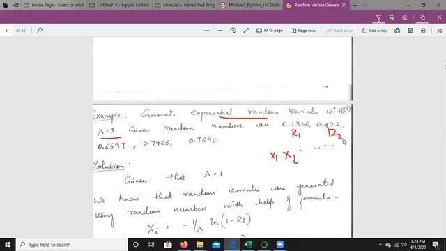 Random Variate Generation Part 1 Inverse Transform Technique Exponential,Uniform смотреть онлайн