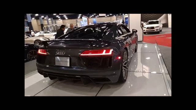 Daytona Gray Pearl Audi R8 V10 Plus @ the 2016 MIAS смотреть онлайн