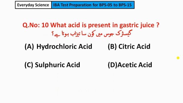 BPS 5 to 15 Jobs Preparation | Everyday Science MCQs | IBA Screen Test Preparation BPS 5 to BPS15 смотреть онлайн