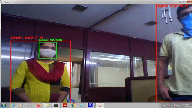 Face mask detection and Social Distance detection using Artificial Intelligence смотреть онлайн
