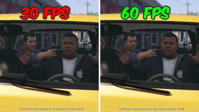 30 FPS vs 60 FPS GTA 5 смотреть онлайн