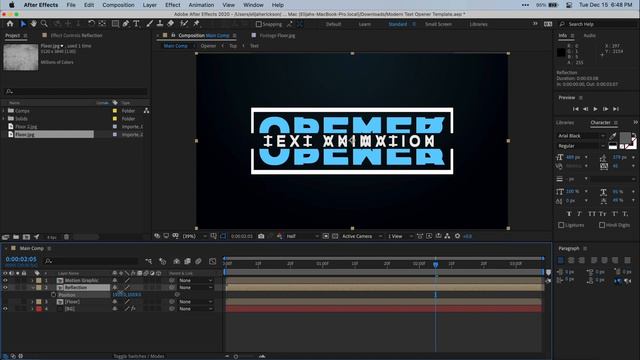 Floor Reflections in After Effects CC 2020 смотреть онлайн