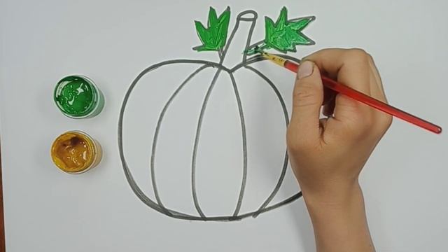 Bolalar uchun Qovoq rasm chizish/Drawing Pumpkin for children/Рисование Тыква для детей смотреть онлайн