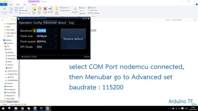 NodeMCU: How to flash with NodeMCUFlasher#1 смотреть онлайн