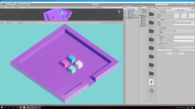 КАК СОЗДАТЬ ПРОСТУЮ 3D ИГРУ НА UNITY Unity 3D C# Уроки Создание Игр смотреть онлайн