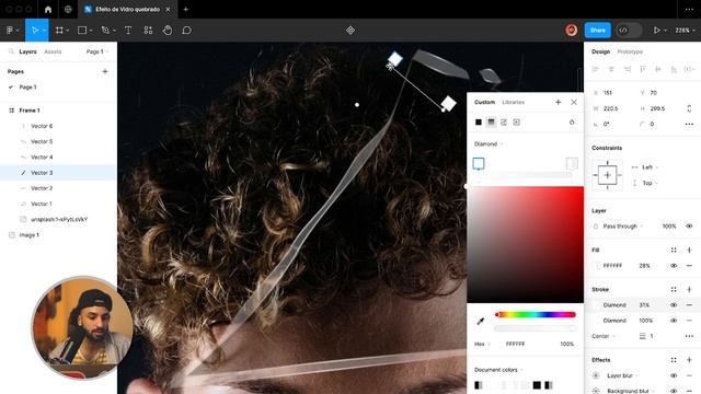 Efeito De Vidro Quebrado 100% No Figma: Tutorial Completo! ??