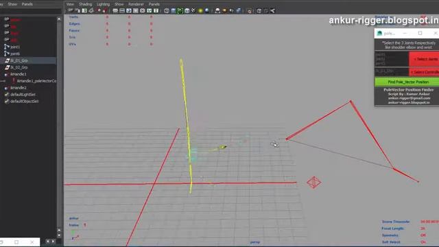 Maya Python : Pole Vector Position Finder смотреть онлайн