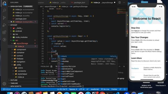 Part 1 : Project Setup : CHAT APP Using React-Native and Firebase смотреть онлайн