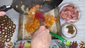 Вкуснейшая Индейка с рисом и овощами в духовке - быстрый вариант плова с филе индейки