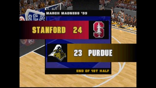 NCAA March Madness 99 (PlayStation) - Stanford Cardinal vs. Purdue Boilermakers смотреть онлайн