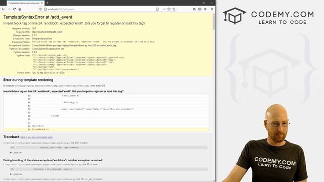 Create An Add Event Page - Django Wednesdays #11 смотреть онлайн