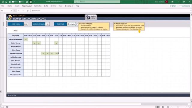Rotation Schedule Excel Template | Free Excel Template for Employee Scheduling! смотреть онлайн