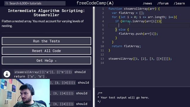 freeCodeCamp solutions - Steamroller смотреть онлайн