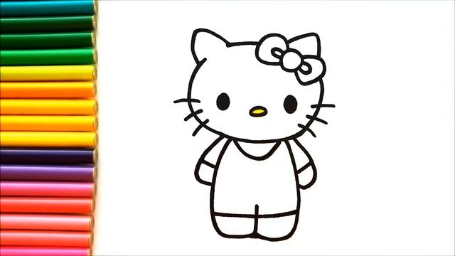 Хелло Китти! Как нарисовать Хелло Китти? Рисуем вместе! смотреть онлайн