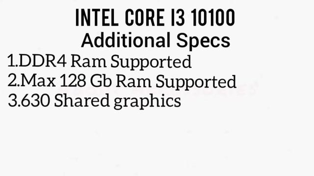 Intel Core I3 10100 specs and prices смотреть онлайн