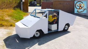 Дети и Машина. Артём и Милан строят полицейскую машину. МанкиТайм