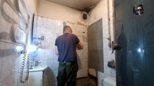 Демонтаж плитки с гипсокартона, ремонт ванной комнаты в самоизоляции!