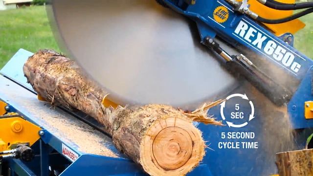 Rex Log Saw 650C - Designed and built in Australia by Whitlands Engineering смотреть онлайн