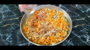 Беру фарш, рис, морковку и лук. Готовлю ужин на всю семью за 30 минут❗ ЕГО ХОЧЕТСЯ ГОТОВИТЬ СНОВА И