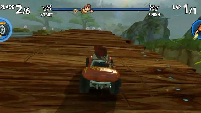 The amazing free 3D kart racing game. Race, collect, upgrade and win! смотреть онлайн