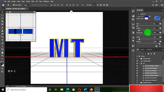 How To Make a 3D Text Rotation In Photoshop CC 2020 смотреть онлайн