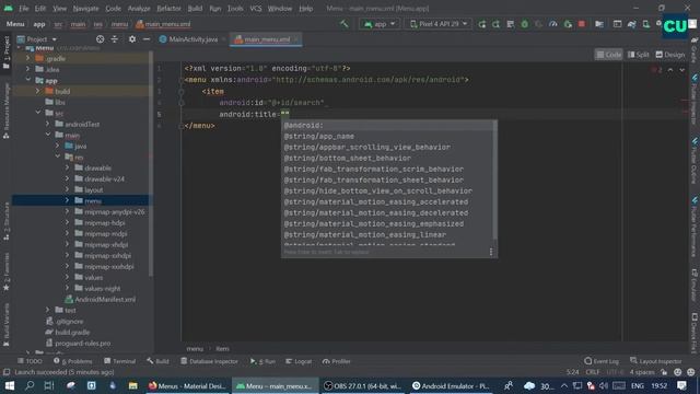 Options Menu in Android | Android Tutorial for Beginners | Tamil смотреть онлайн
