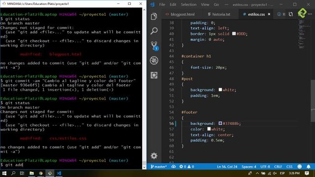 7 1 Reconstruír commits en Git con amend | GIT Y GITHUB смотреть онлайн