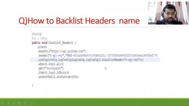 How to Backlist Headers name And What is Request Specification API Testing Part 28 смотреть онлайн