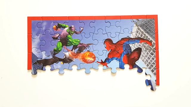 Spiderman puzzle jigsaw Avengers game for kids learning toys video educational children toys смотреть онлайн