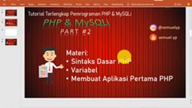 #2 PHP & MySQLi - Sintaks Dasar, Variabel, Membuat Program Pertama PHP смотреть онлайн