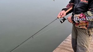 Евгений Лебедев тестирует силиконовые приманки Maggot и Trout Worm от AKARA для ловли форели.