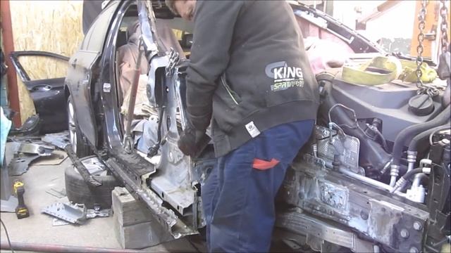 BMW 5. Body repair. Ремонт кузова. смотреть онлайн