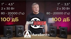 Студийные мониторы AuraSonics KN3BT и KN4BT с Bluetooth