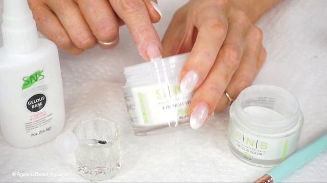 DIP POWDER FRENCH MANICURE AT HOME | SNS GELOUS COLORS смотреть онлайн