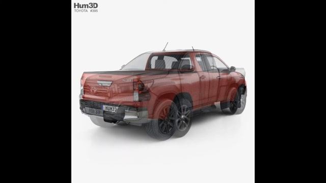 3D Model Toyota Hilux Extra Cab Raider 2019 at 3DExport.com смотреть онлайн