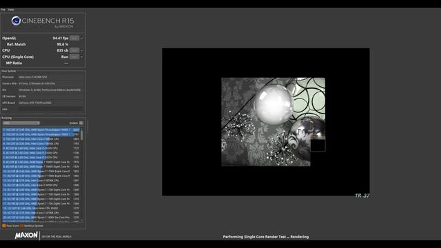 Intel Core i7 4790K & GeForce GTX 770 Cinebench R15 test смотреть онлайн