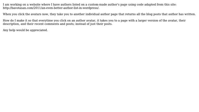 Wordpress: How do I create a separate page for each author? смотреть онлайн