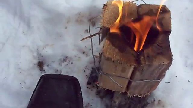 Самодельная печка, деревяный примус, турбопень смотреть онлайн